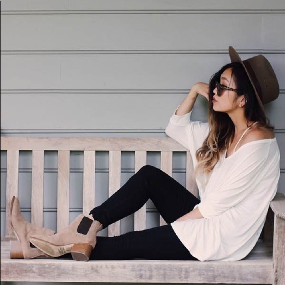Forever 21 Faux Suede Chelsea Boots